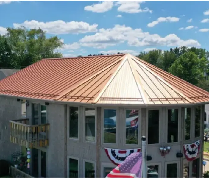 Flashing and seam work in Plum Creek